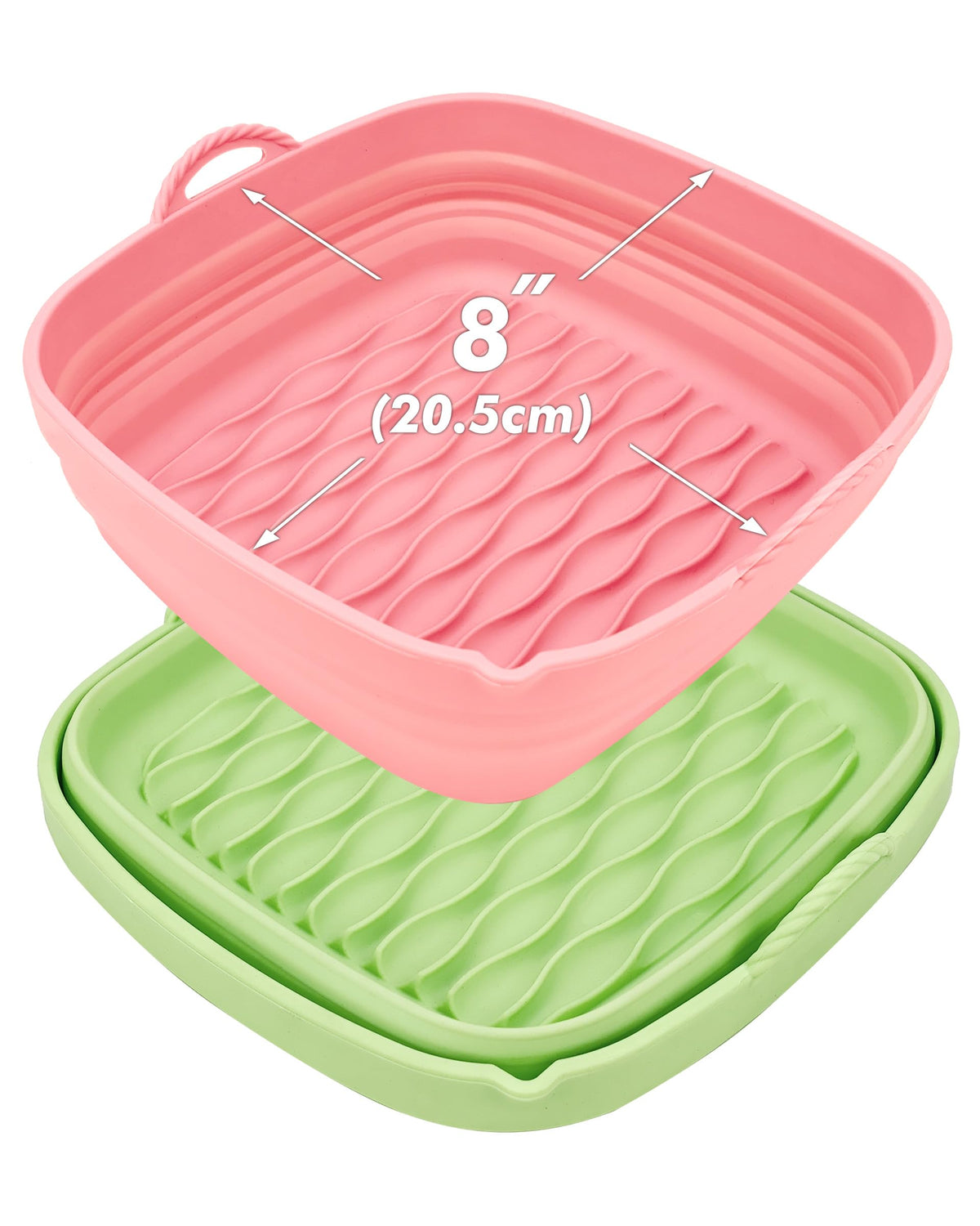 Foldable Silicone Air Fryer Liners 2 Pack